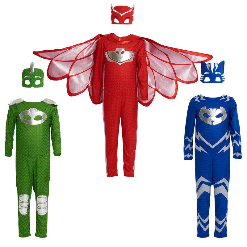 PJMASKS طقم تنكر جيكو من PJ Masks مع قناع ناعم، مقاس 4-6X، أزياء لعب الأطفال، أخضر، ألعاب للأطفال من عمر 3 سنوات فما فوق من Just Play - Image 4